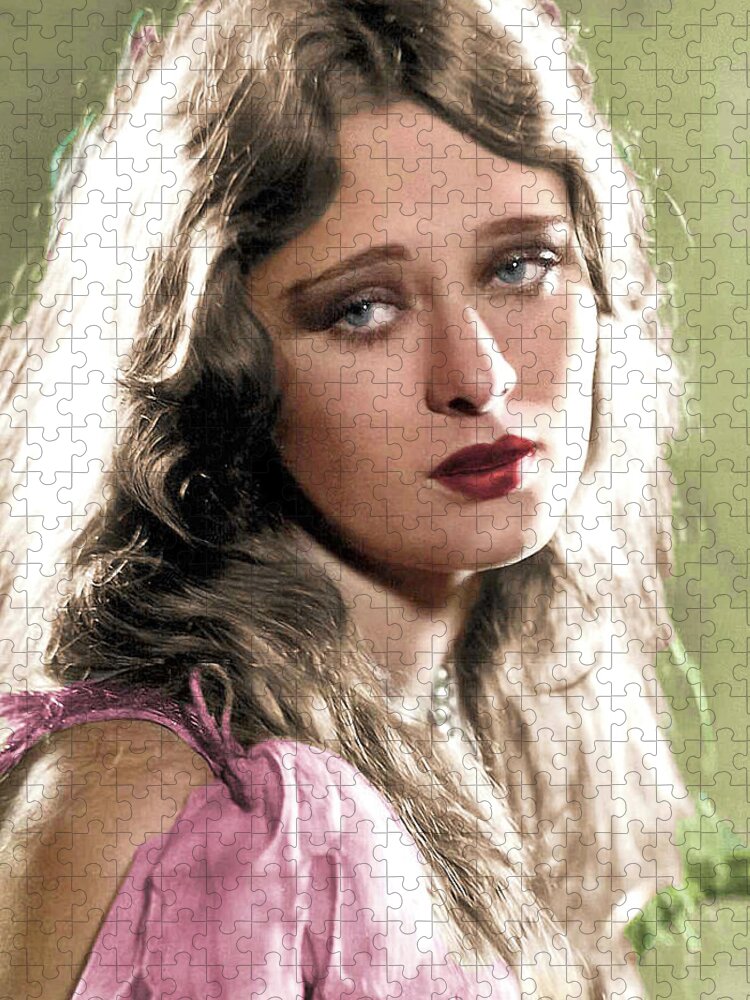 Dolores Jigsaw Puzzle featuring the photograph Dolores Costello by Movie World Posters