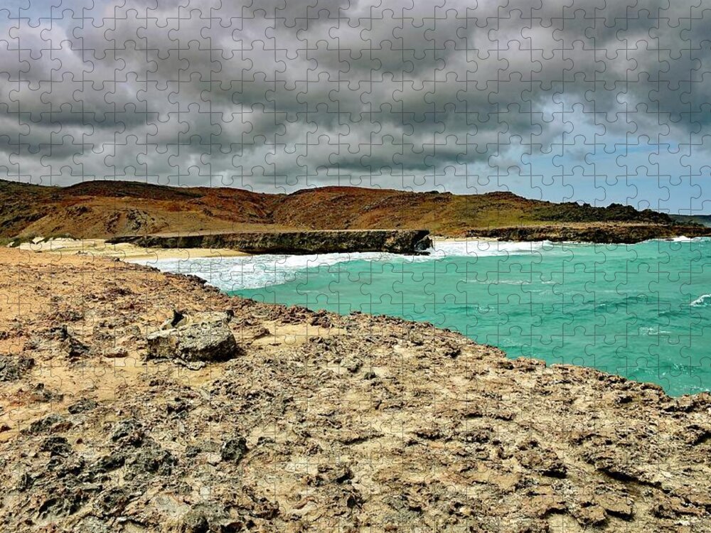 Landscape Jigsaw Puzzle featuring the photograph Dos Playa by Monika Salvan