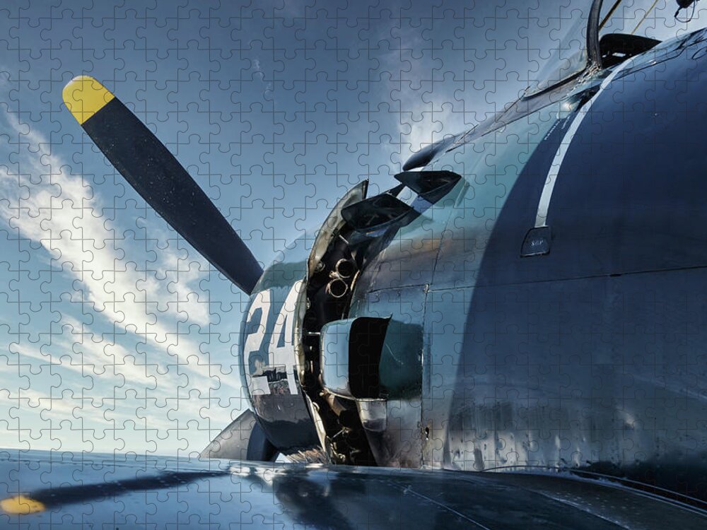 Ww2 Jigsaw Puzzle featuring the photograph Douglas Skyraider #1 by Rick Deacon