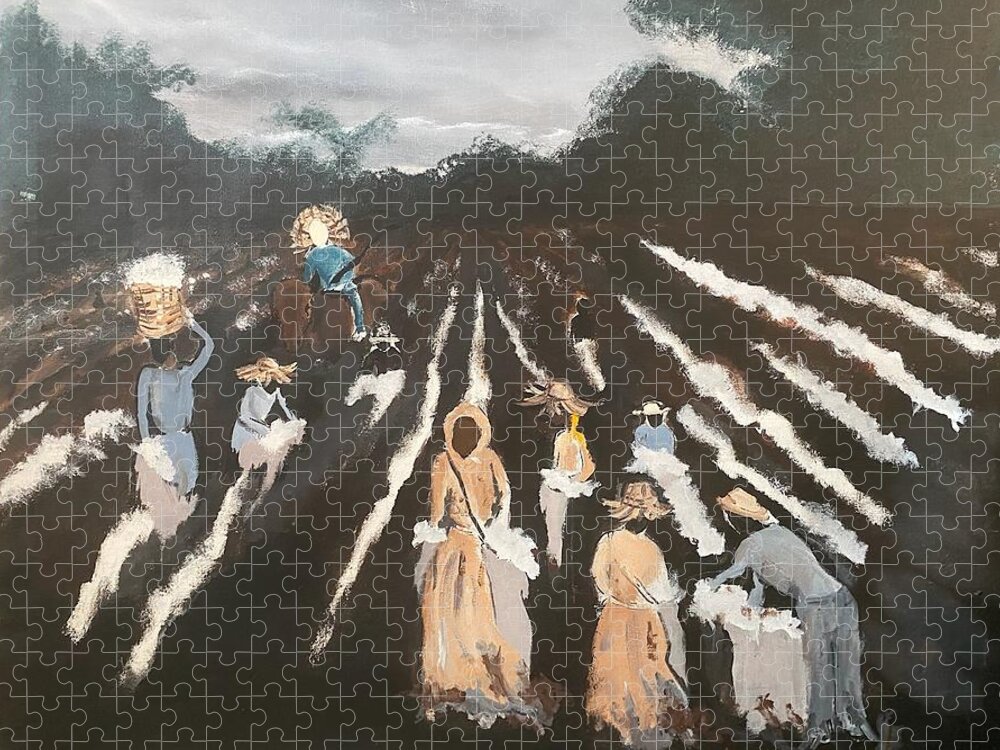  Jigsaw Puzzle featuring the painting 400 Years by Angie ONeal