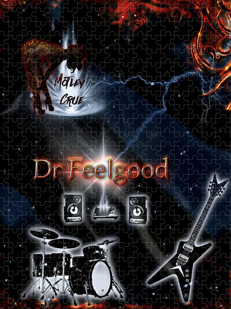 Dr. Feelgood Jigsaw Puzzle featuring the digital art Dr. Feelgood by Michael Damiani