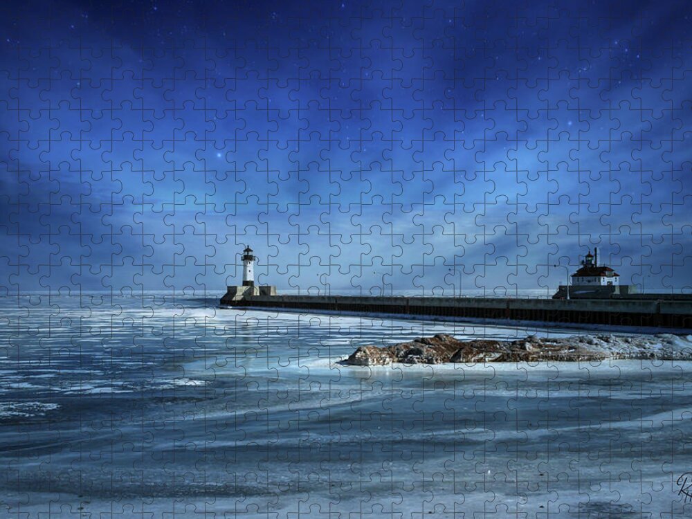 Fine Art Jigsaw Puzzle featuring the photograph Dreams of Lake Superior by Robert Harris
