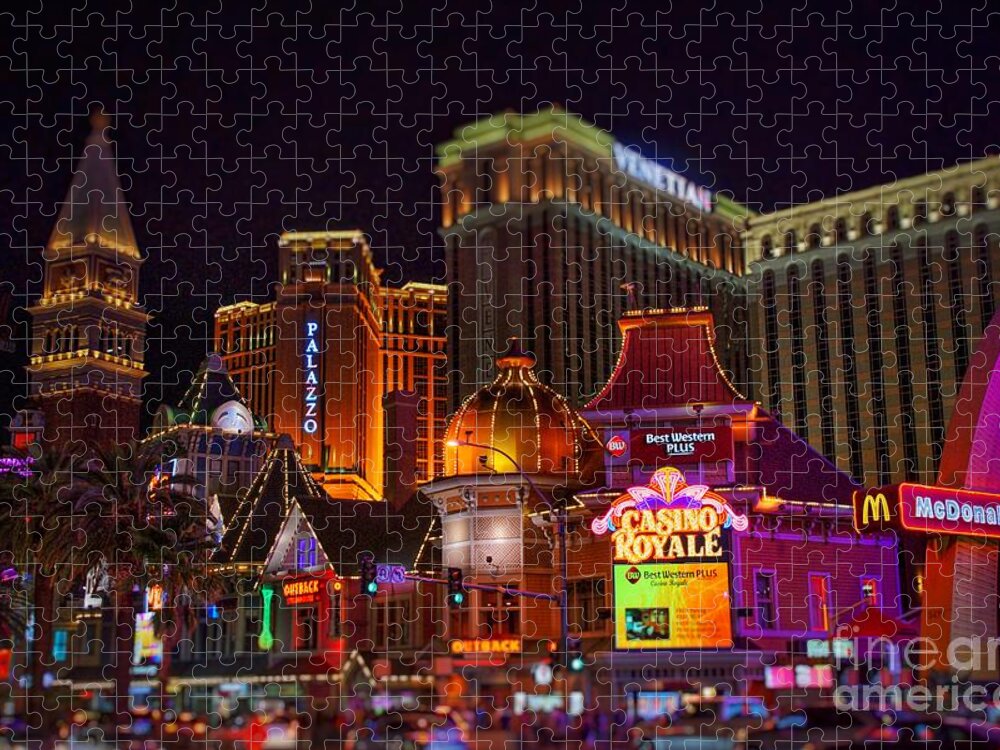  Jigsaw Puzzle featuring the photograph Dreamscapes in Vegas by Rodney Lee Williams