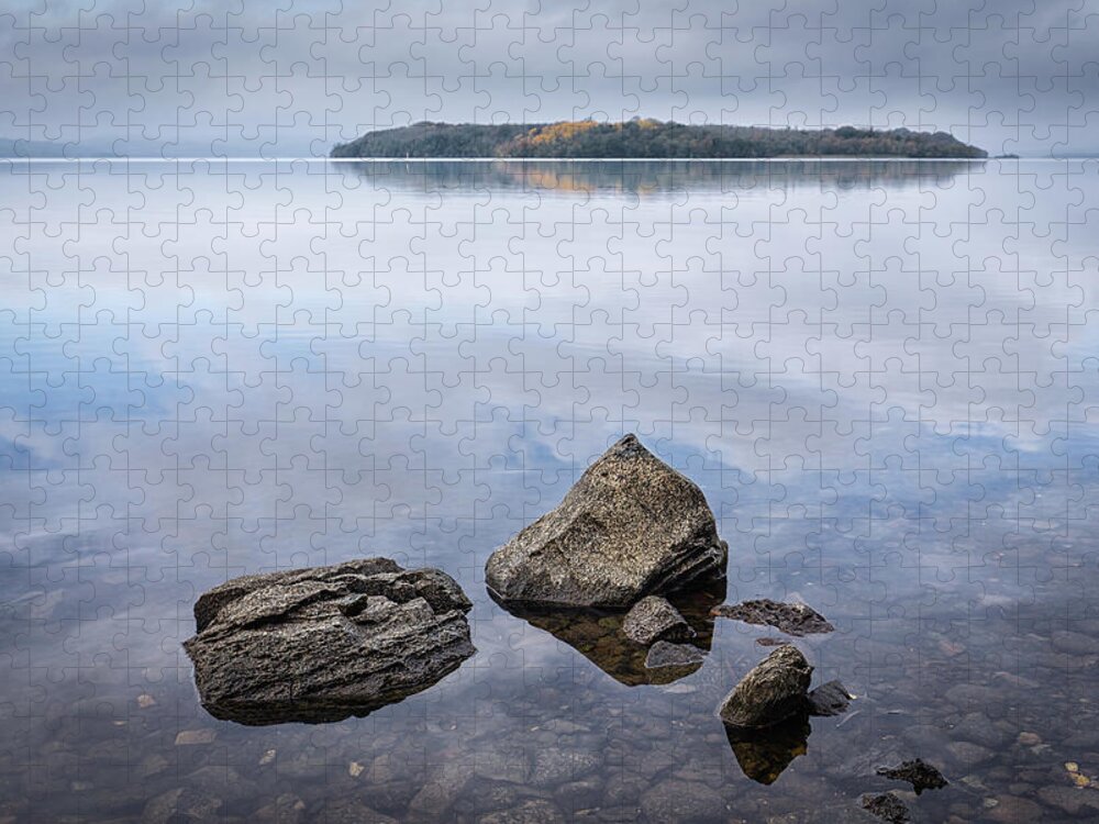 Inishmakill Jigsaw Puzzle featuring the photograph Duross Bay, Lower Lough Erne by Nigel R Bell