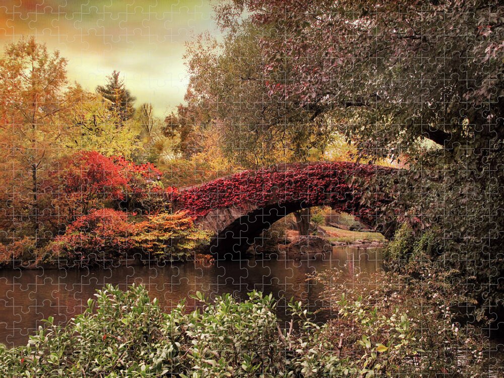 Bridge Jigsaw Puzzle featuring the photograph Dusk At Gapstow by Jessica Jenney