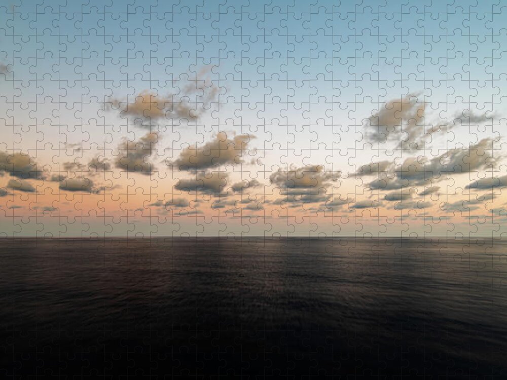 Twilight Jigsaw Puzzle featuring the photograph Dusk at Sea by William Dickman