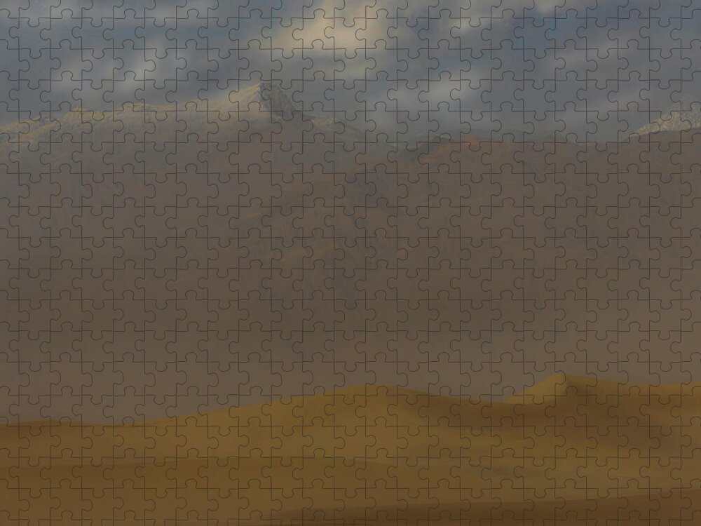National Park Jigsaw Puzzle featuring the photograph Dust on the Dunes by Mike Lee