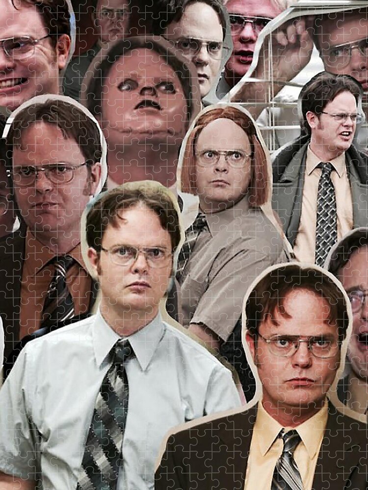 The Office Jigsaw Puzzle featuring the digital art Dwight Schrute by Frederick E Driskill