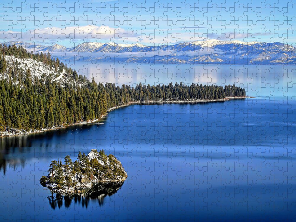 Emerald Bay Jigsaw Puzzle featuring the photograph Emerald Bay At Lake Tahoe by Donna Kennedy