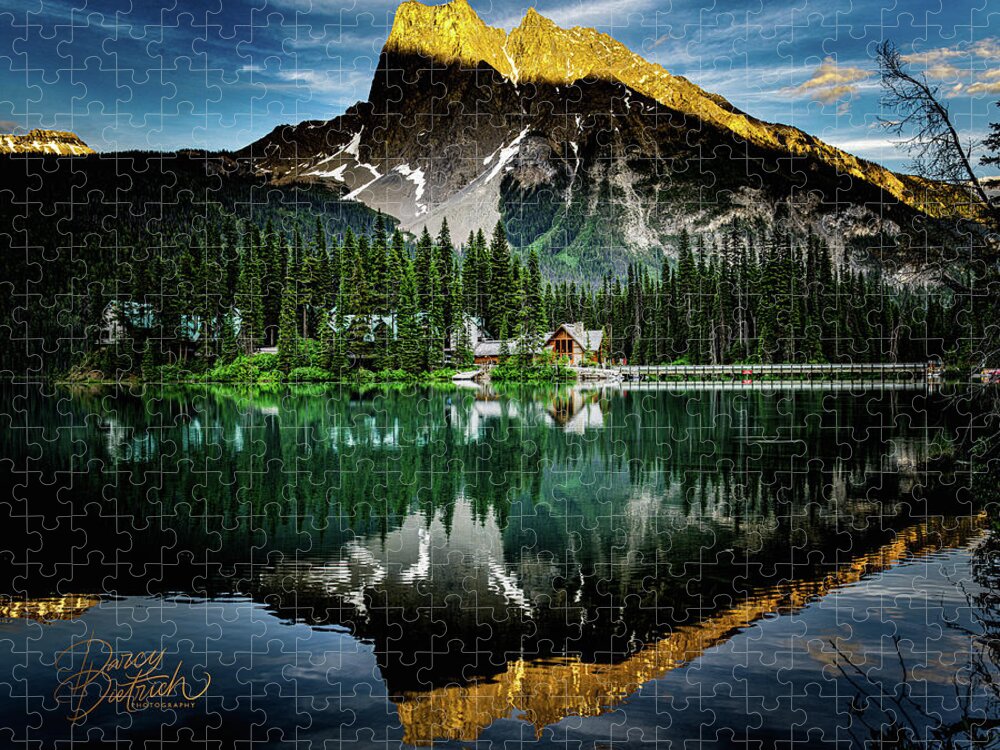 Emerald Lake Lodge  Yoho National Park B.c. Jigsaw Puzzle featuring the photograph Emerald Lake Lodge by Darcy Dietrich