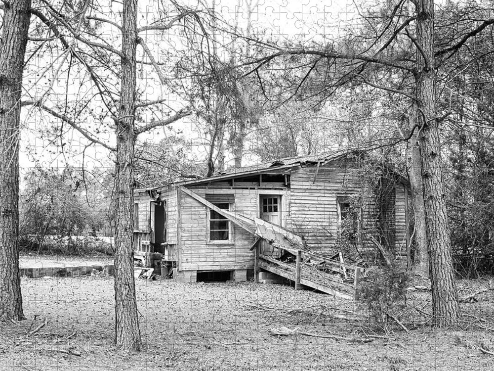 Reelsboro Jigsaw Puzzle featuring the photograph Empty Old House in Ruins Near Reelsboro North Carolina by Bob Decker