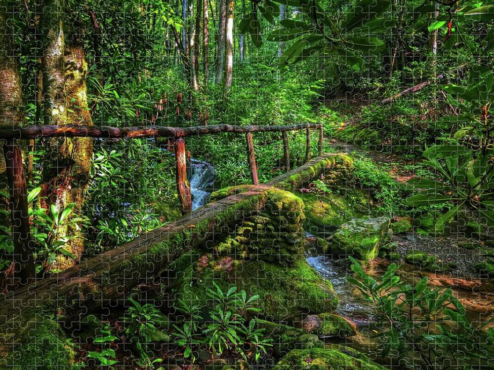 Photo Jigsaw Puzzle featuring the photograph Enchanting Bridge by Evan Foster