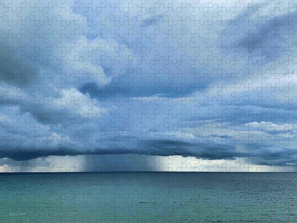 Storm Jigsaw Puzzle featuring the photograph End of Summer Storm Cloud by Rebecca Samler