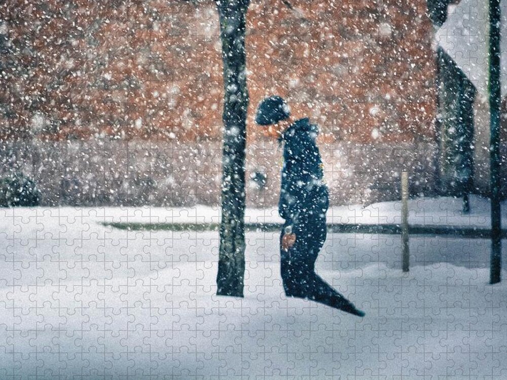 Snow Jigsaw Puzzle featuring the photograph Enough Already by Addison Likins