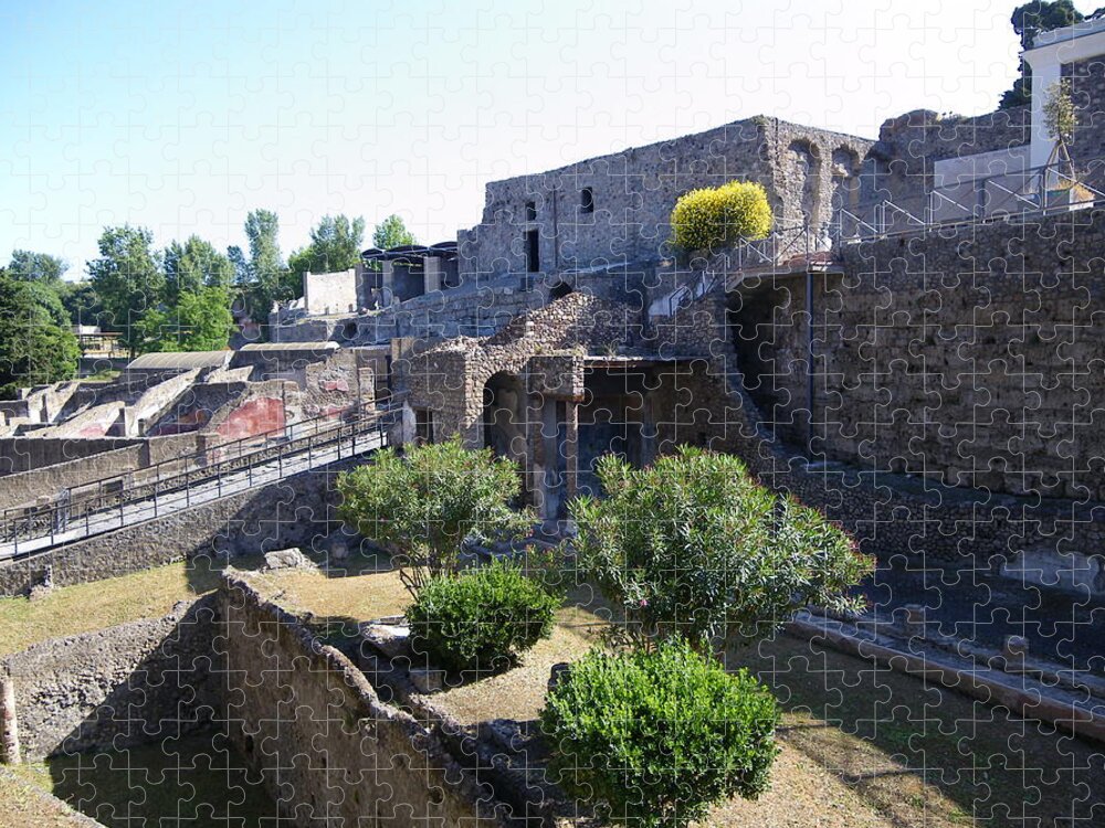 Pompeii Jigsaw Puzzle featuring the photograph Entrance to Pompeii by Lisa Mutch