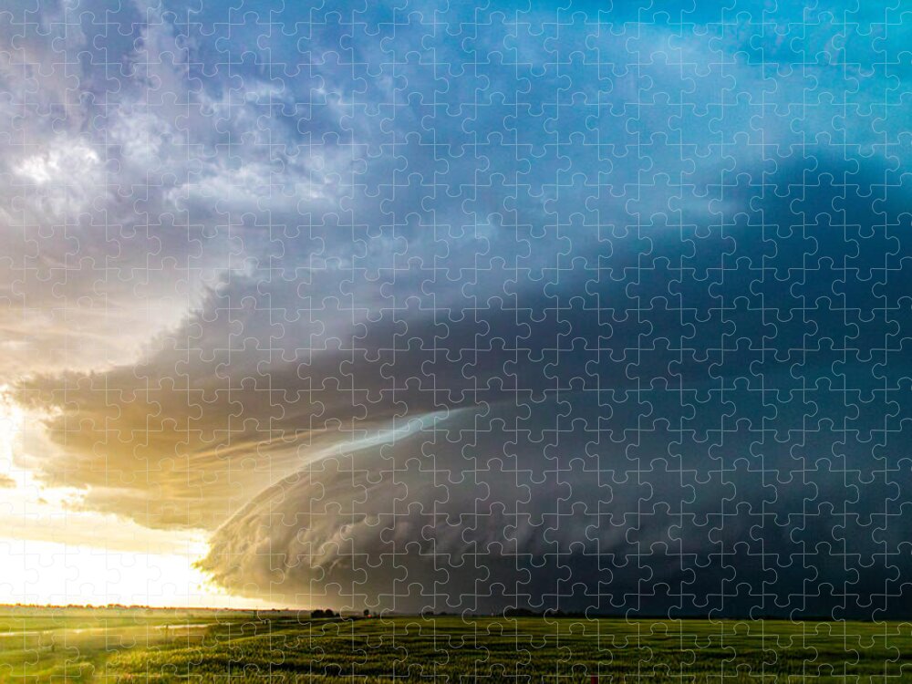 Nebraskasc Jigsaw Puzzle featuring the photograph Epic Severe Weather 025 by Dale Kaminski