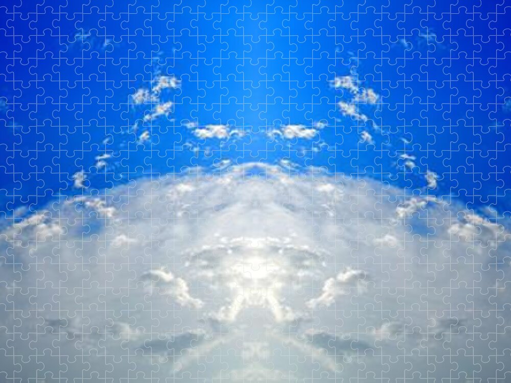 Nature Jigsaw Puzzle featuring the photograph Equivalents of Clouds 006 by Leonida Arte