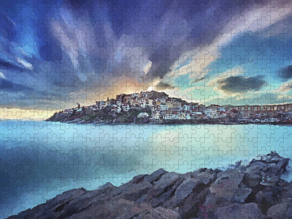 Kavala Jigsaw Puzzle featuring the photograph Explosion by Elias Pentikis