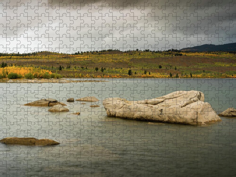 Fall Jigsaw Puzzle featuring the photograph Fall At New Fork Lake, Wyoming by Julieta Belmont