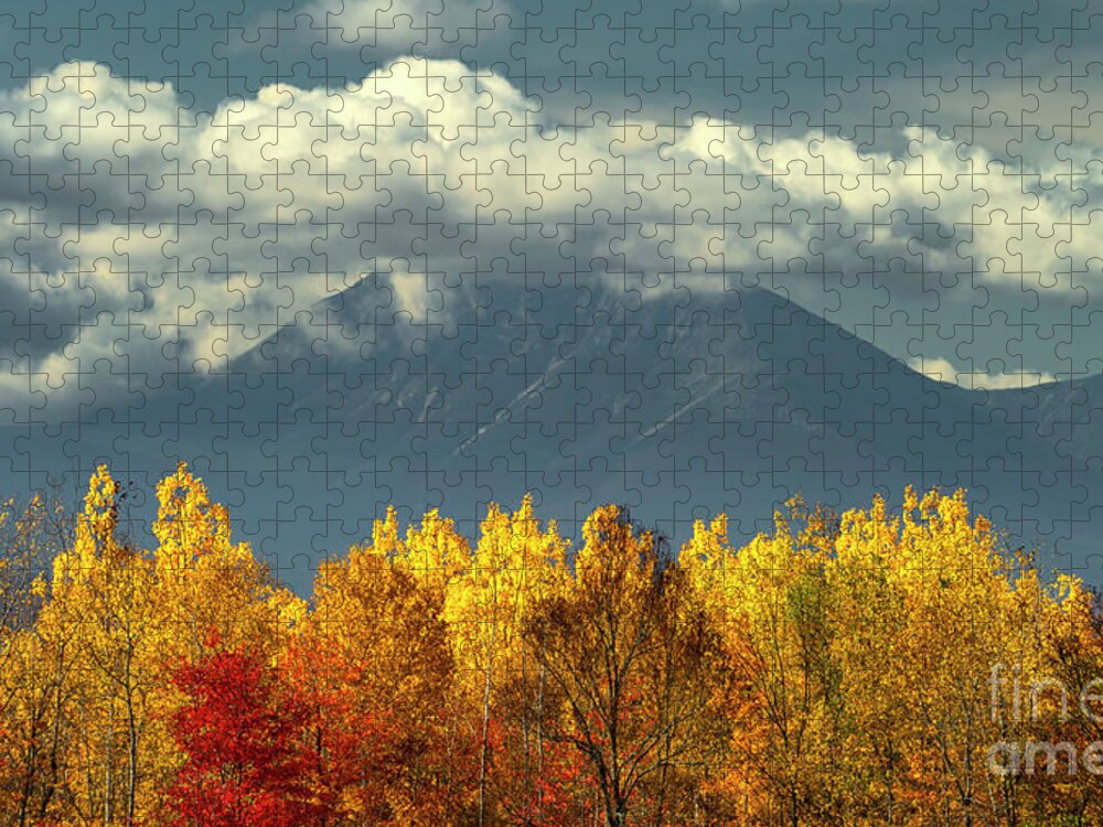 2021 Jigsaw Puzzle featuring the photograph Fall Foliage and Katahdin by Craig Shaknis