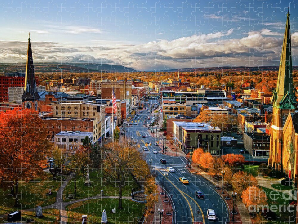 Schenectady Jigsaw Puzzle featuring the photograph Fall Frontier by Neil Shapiro