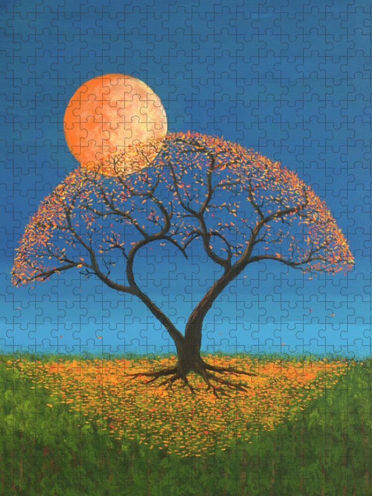 True Love Puzzle featuring the painting Falling For You by Jerry McElroy