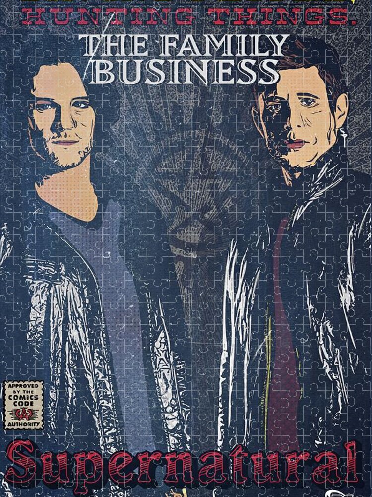 Supernatural Jigsaw Puzzle featuring the digital art Family Business by Christina Rick