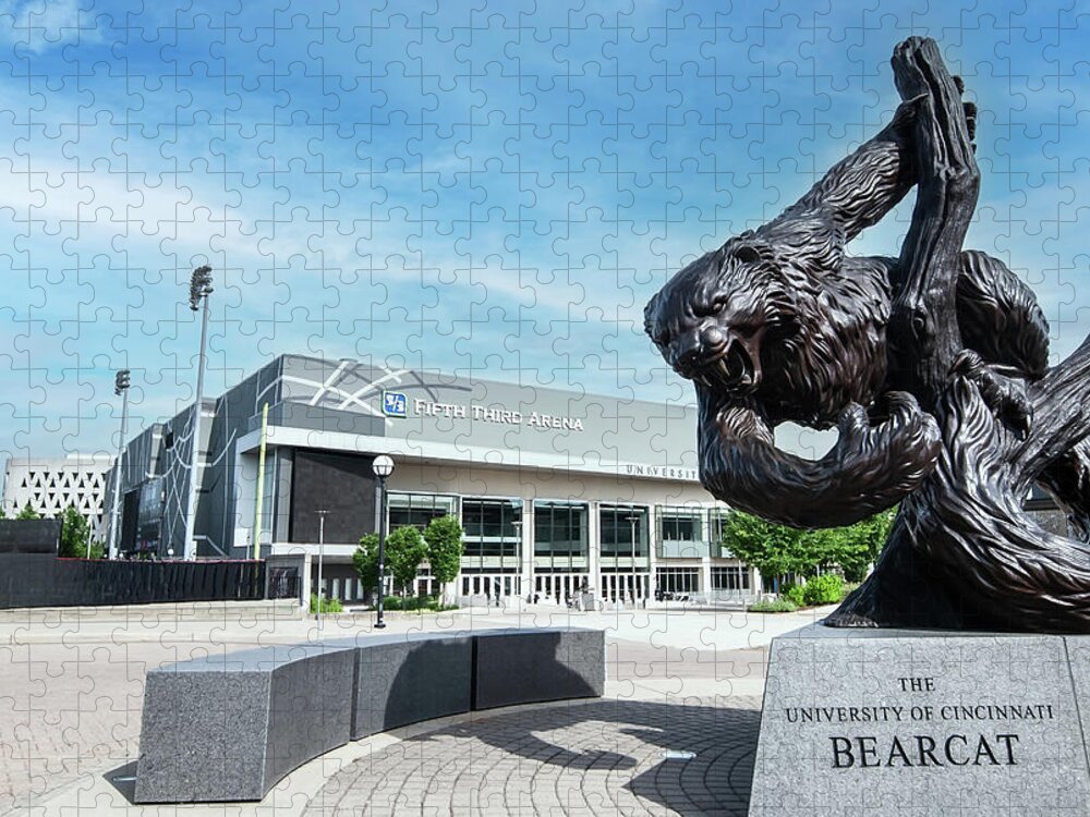 Cincinnati Bearcats Jigsaw Puzzle featuring the photograph Fear the Bearcat by Ed Taylor