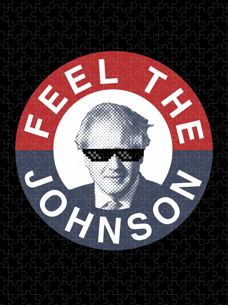 Cool Jigsaw Puzzle featuring the digital art Feel the Boris Johnson - Conservative Party by Flippin Sweet Gear
