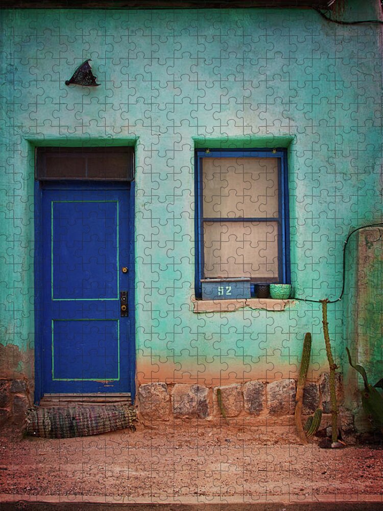 Doors Jigsaw Puzzle featuring the photograph Feeling Blue by Carmen Kern