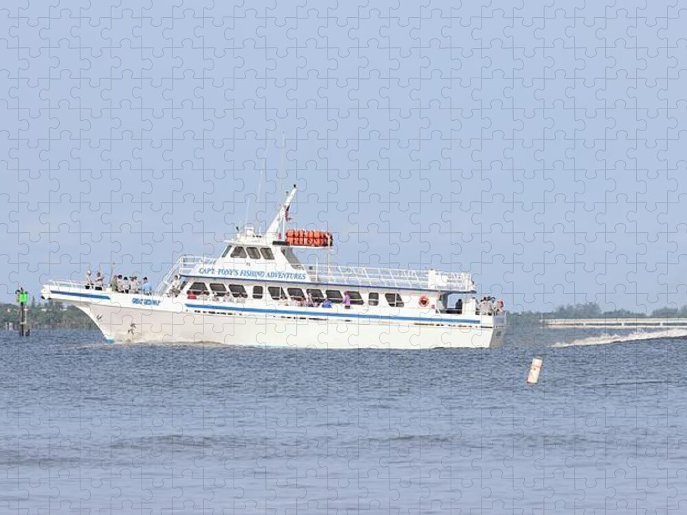 Boat Jigsaw Puzzle featuring the photograph Fishing Adventure Boat by Mingming Jiang