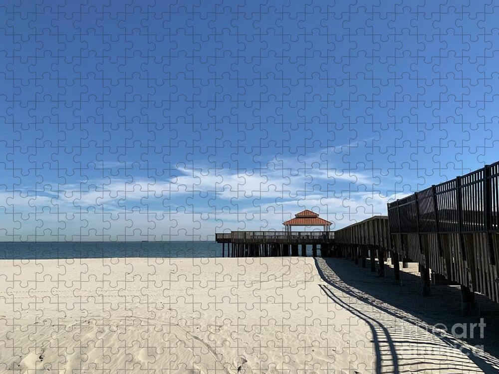 Fishing Jigsaw Puzzle featuring the photograph Fishing Pier Two by Catherine Wilson