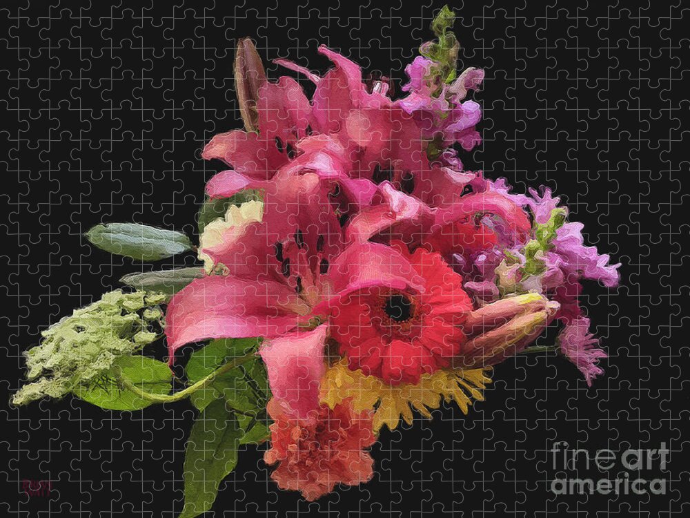 Flowers Jigsaw Puzzle featuring the photograph Floral Profusion by Brian Watt