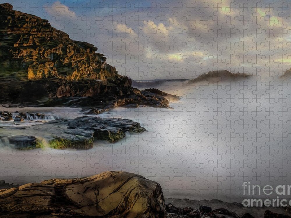 Coast Jigsaw Puzzle featuring the photograph Fog Rolling In... by Shelia Hunt