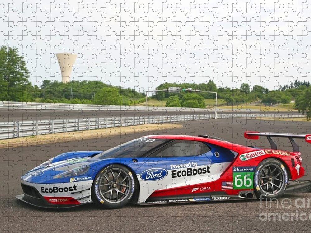 Nascar Jigsaw Puzzle featuring the photograph Ford by Action