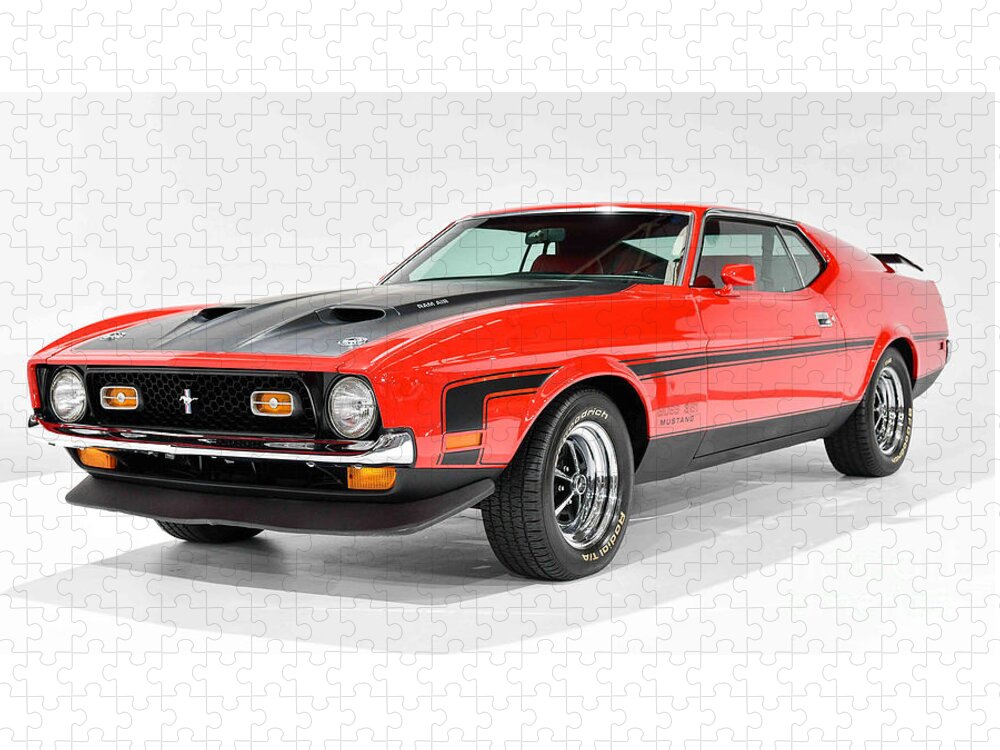 Ford Jigsaw Puzzle featuring the photograph Ford Mach 1 by Action