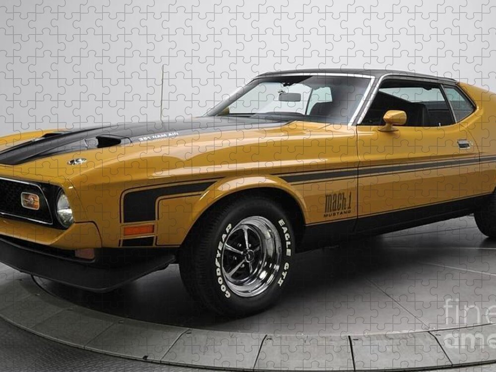 Ford Jigsaw Puzzle featuring the photograph Ford Mustang Mach 1 by Action