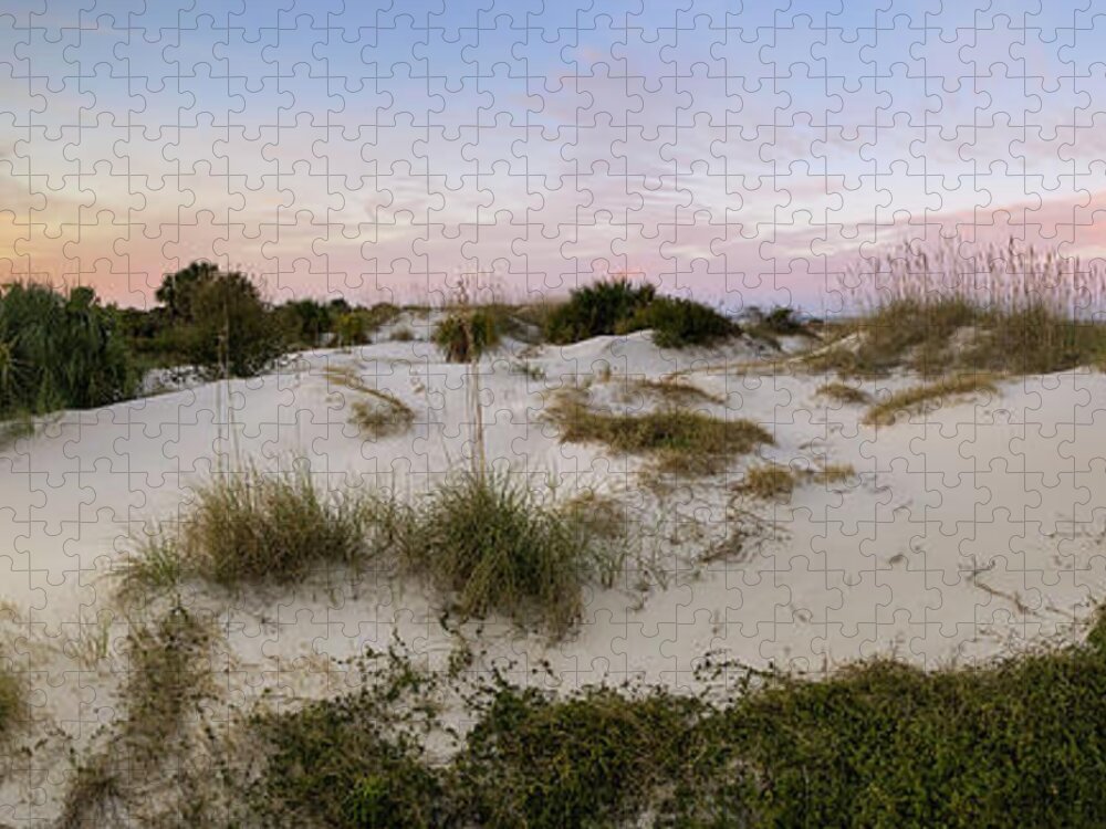 Beach Photo Jigsaw Puzzle featuring the photograph Fort Clinch Dunes, Amelia Island, Florida by Dawna Moore Photography