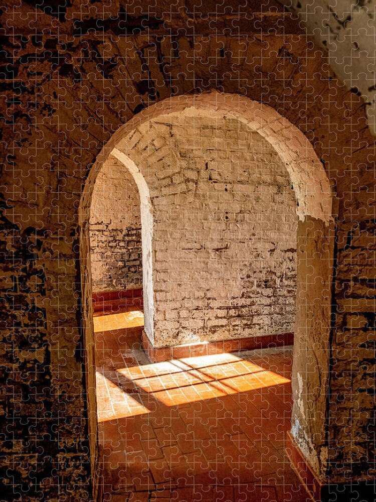 Marietta Georgia Jigsaw Puzzle featuring the photograph Fort Jackson Arches by Tom Singleton