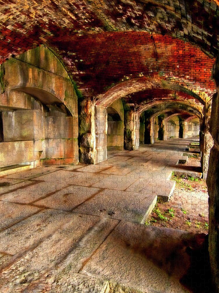 Fort Popham - Designed to Defend Jigsaw Puzzle by Paul Mangold - Pixels
