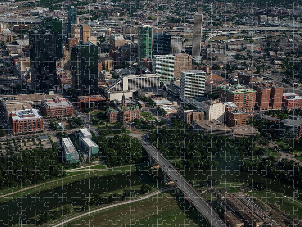 Photograph Jigsaw Puzzle featuring the photograph Fort Worth - Horizontal by KC Hulsman
