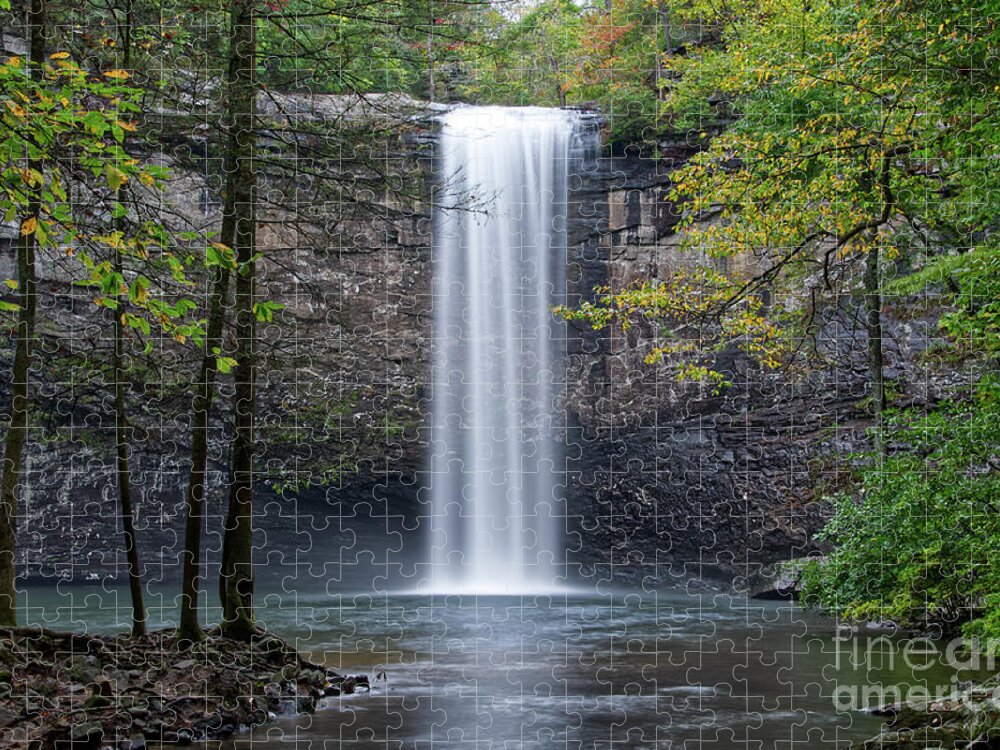 Foster Falls Jigsaw Puzzle featuring the photograph Foster Falls 14 by Phil Perkins