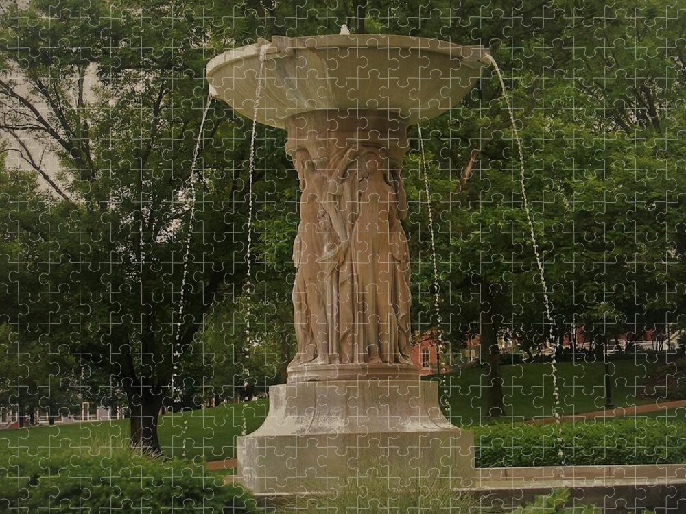 Fountain Jigsaw Puzzle featuring the photograph Fountain by Julie Grace