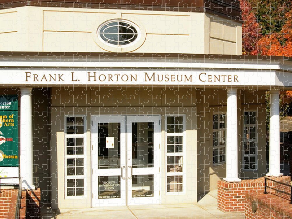 Frank L. Horton Museum Center Photo Jigsaw Puzzle featuring the photograph Frank L. Horton Museum Center Old Salem NC by Bob Pardue