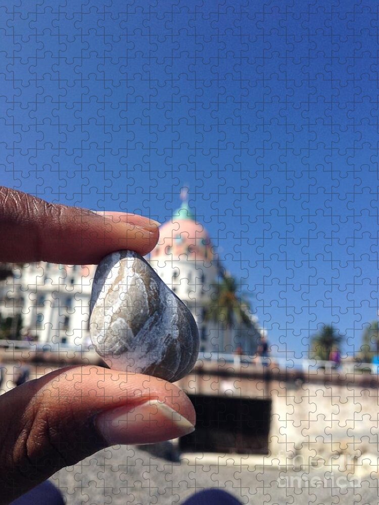 Nice Jigsaw Puzzle featuring the photograph French Pebble by Aisha Isabelle