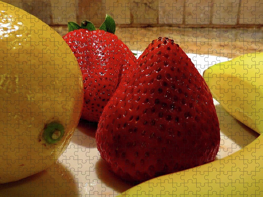 Fruit Jigsaw Puzzle featuring the photograph Fresh Fruit by Linda Stern