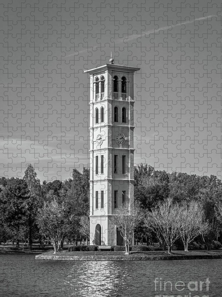Furman University Jigsaw Puzzle featuring the photograph Furman University Bell Tower by University Icons
