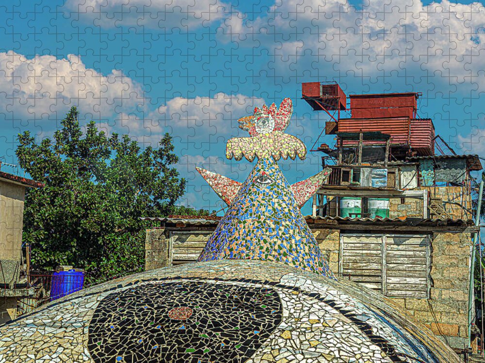 © 2015 Lou Novick All Rights Reversed Jigsaw Puzzle featuring the photograph Fusterlandia 1 by Lou Novick