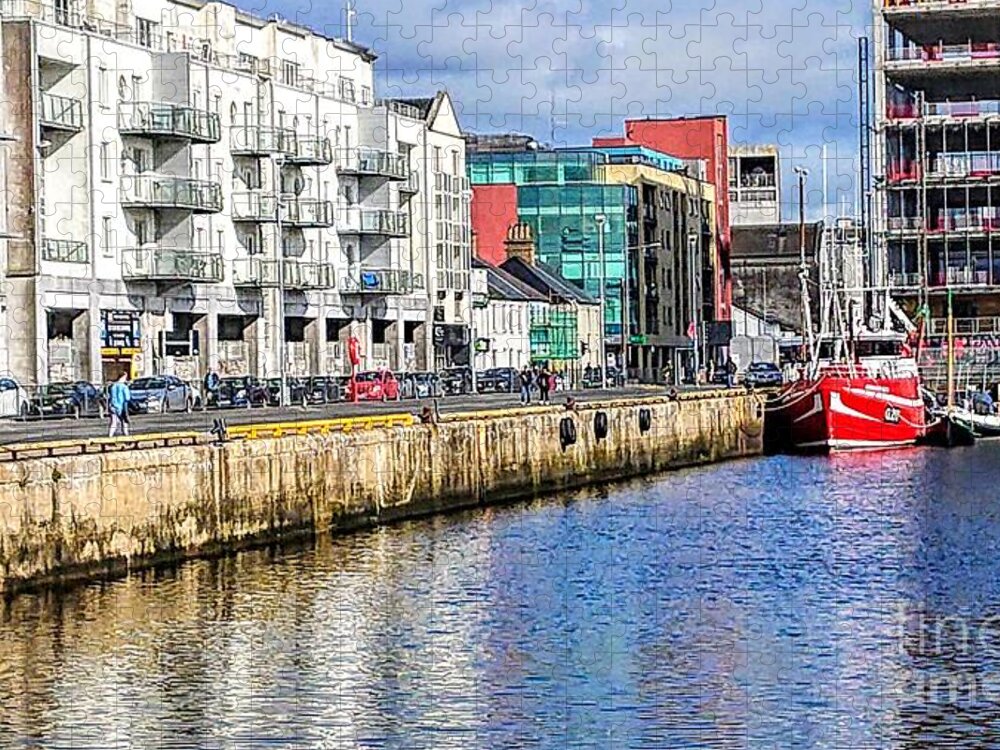 Galway Ireland Jigsaw Puzzle featuring the painting art prints of Galway Ireland in September by Mary Cahalan Lee - aka PIXI