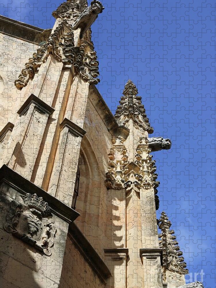 Segovia Jigsaw Puzzle featuring the photograph Gargoyles of Segovia by Carol Groenen